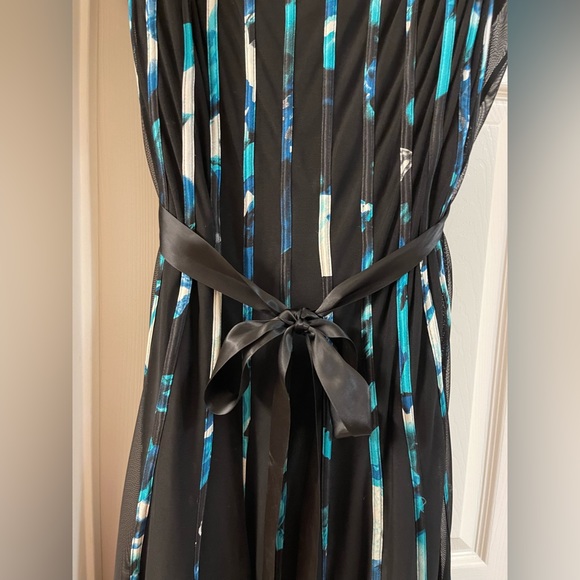 J.R. Nites Striped Midi Dress with Belt, 22W - Picture 3 of 15